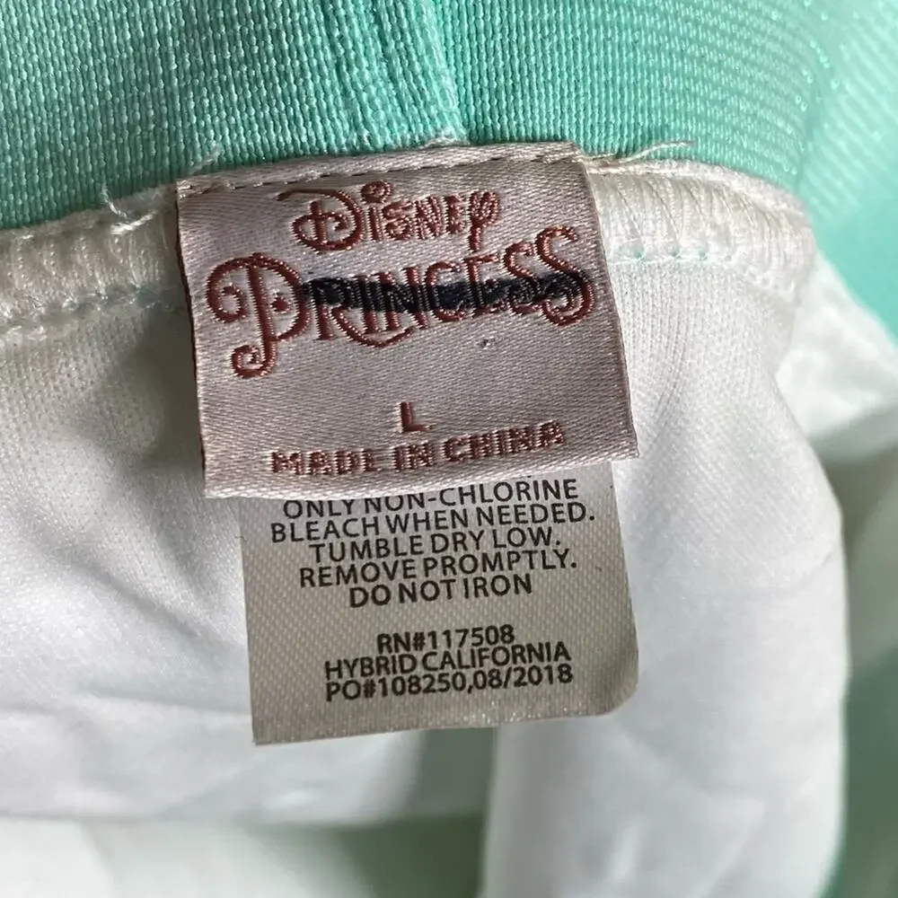 Disney Princess‎ Ariel Sequins Pull On Skirt Cosplay Size Large NEW WITH TAG